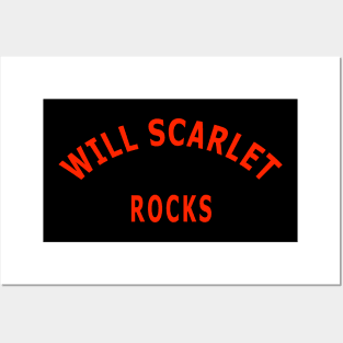 Will Scarlet Rocks Posters and Art